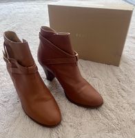 SEZANE HOHE LEDERSTIEFELETTEN MONTANA, Gr. 39