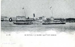 Genève - le bateau LA SUISSE c1900