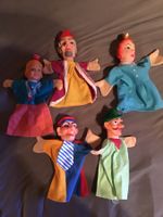 Handpuppen Set 5 Stck. Figuren gut erhalten