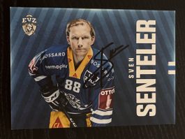 Sven Senteler Autogrammkarte EVZ Zug signiert