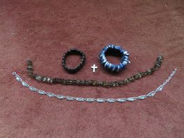 SCHMUCK-SET Halsketten Armband Anhänger