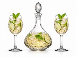 Weinkaraffe, Wasserkaraffe Kristall 1000ml Aeris transparent