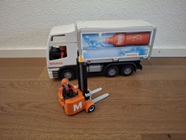 Playmobil Migros LKW mit Gabelstapler und Zubehör