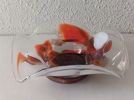 Vide-poche en verre signé, année 2009 (Murano ???)