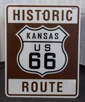 Route 66 KANSAS Verkehrsschild USA neu