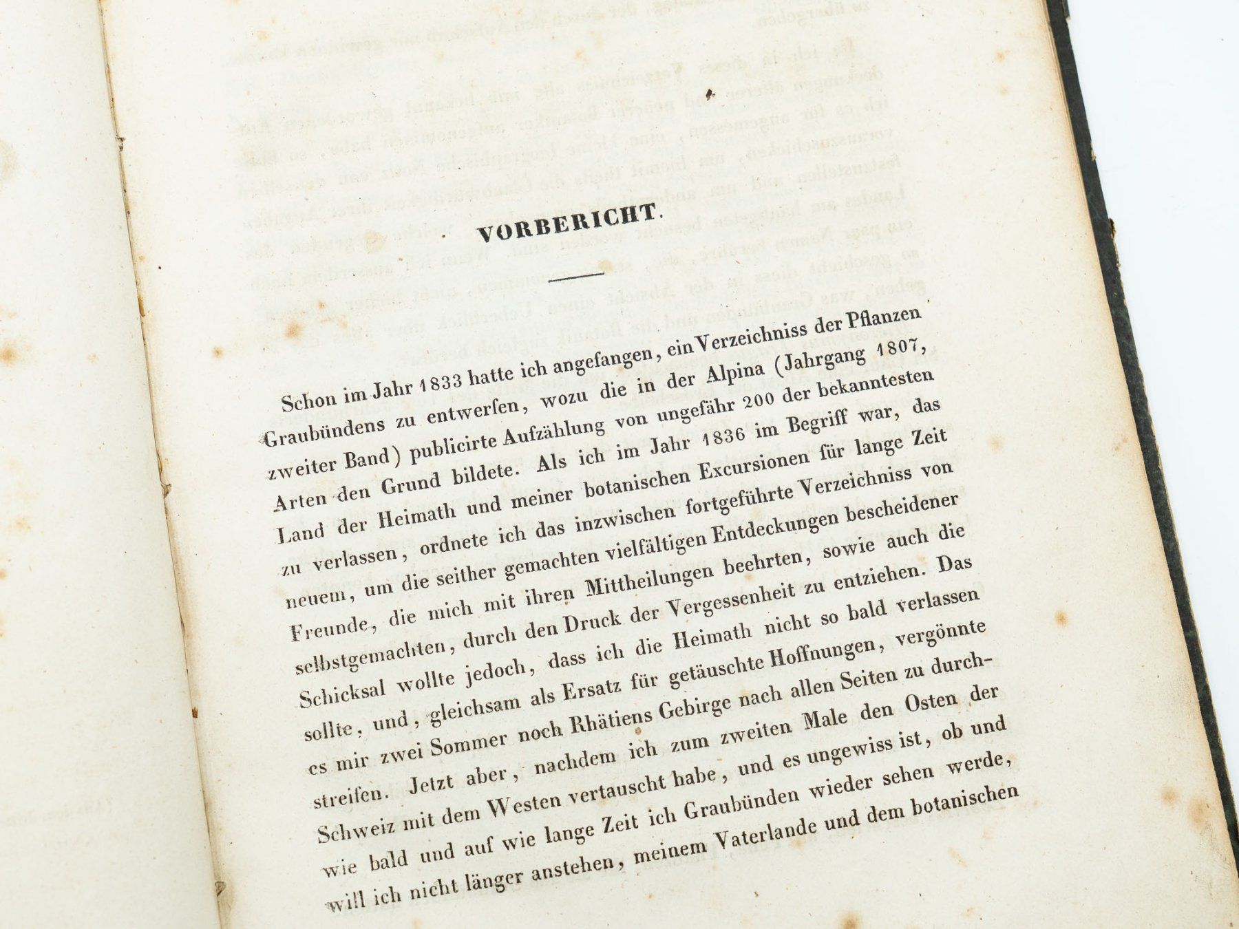 Libri: Antiquarisches Buch "Botanik Graubünden" - 1839 - Ref. 06/25 – Usato da Au ZH venduto da BrockiAu 3