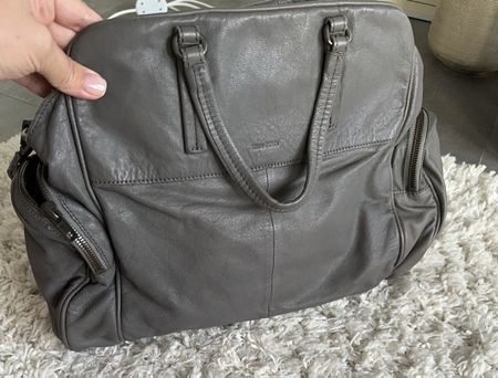 Sac en cuir gris Mac O’Polo