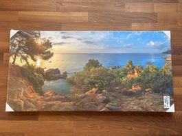 Keilrahmenbild 50x100x3 cm Küste / Meer / Landschaft