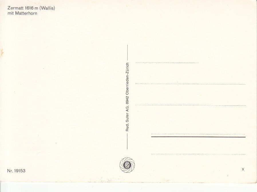 Cartoline postali: Zermatt ca. 1970 – Usato da Bürglen TG venduto da StampGraf 1