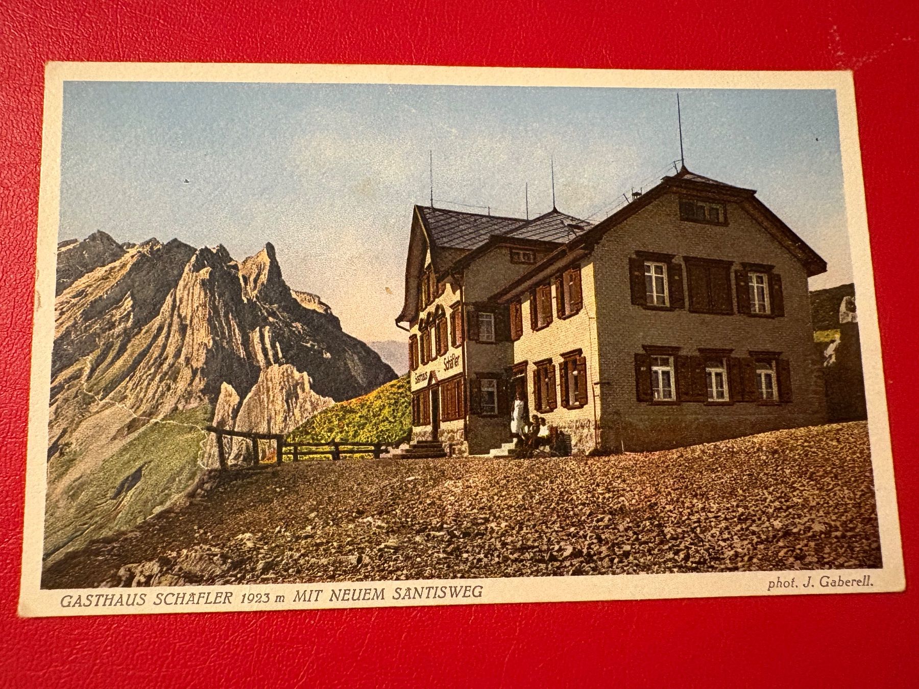 Ansichtskarten: Gasthaus Schäfler mit neuem Säntisweg – Gebraucht aus St-Légier-Chiésaz von Theo006