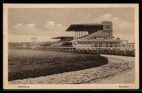 Cartoline postali: AK Crefeld, Partie an der Pferderennbahn – Usato da Berlin venduto da bartko-reher