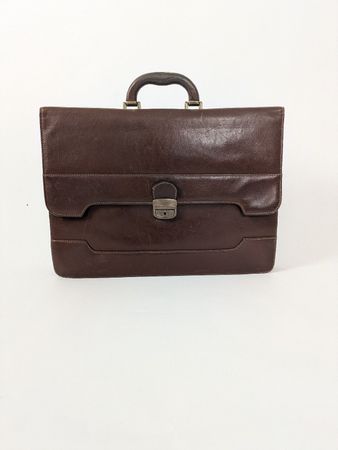 Vintage Leder Aktentasche Braun