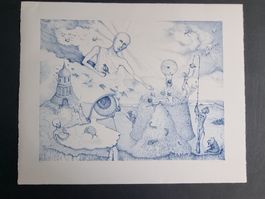 BETTINA RUSTERHOLZ LITHOGRAPHIE SIGNIERT NUMMERIERT
