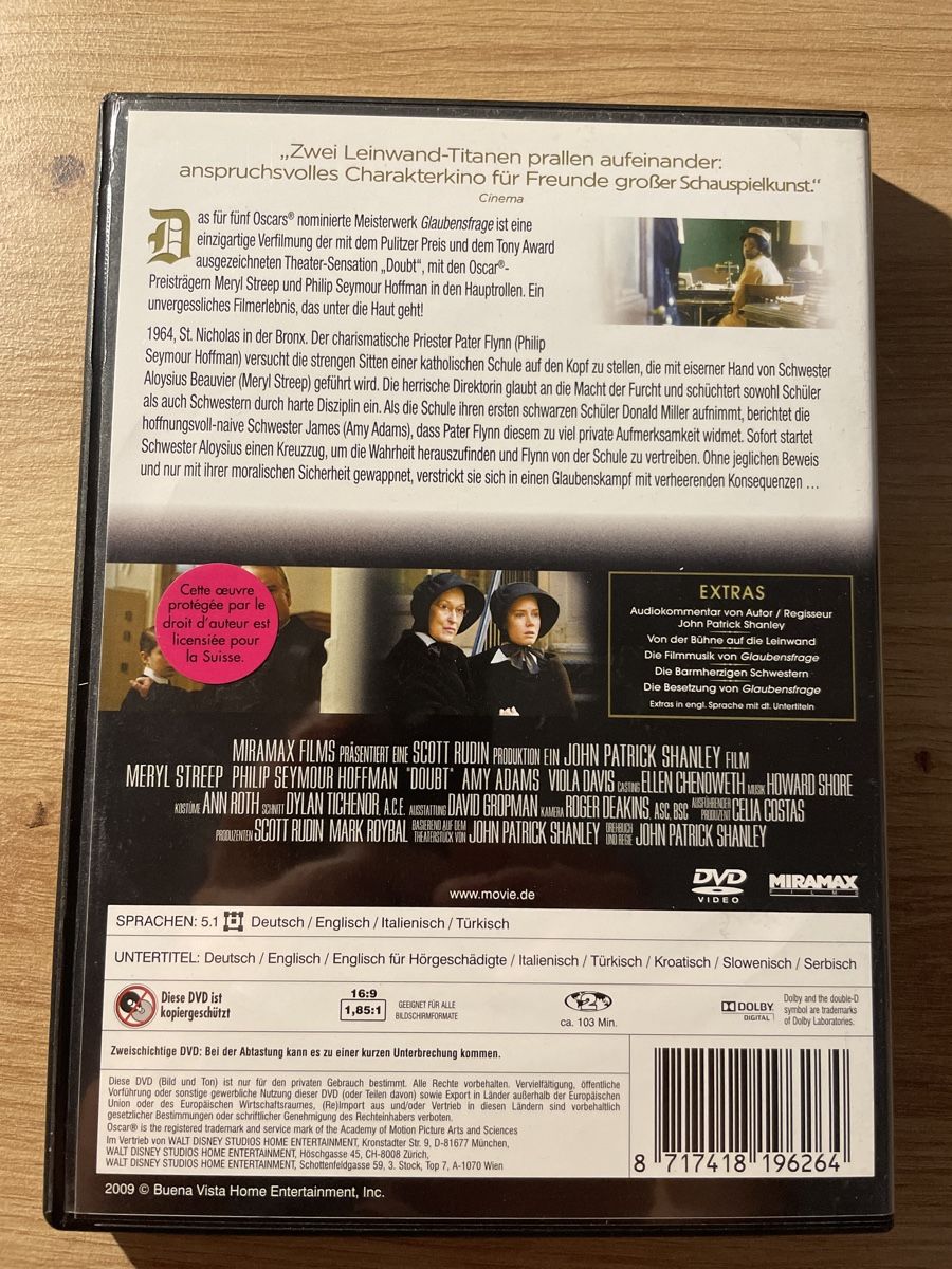 Tutti i DVDs: Glaubensfrage – Usato da Sargans venduto da Didis 1