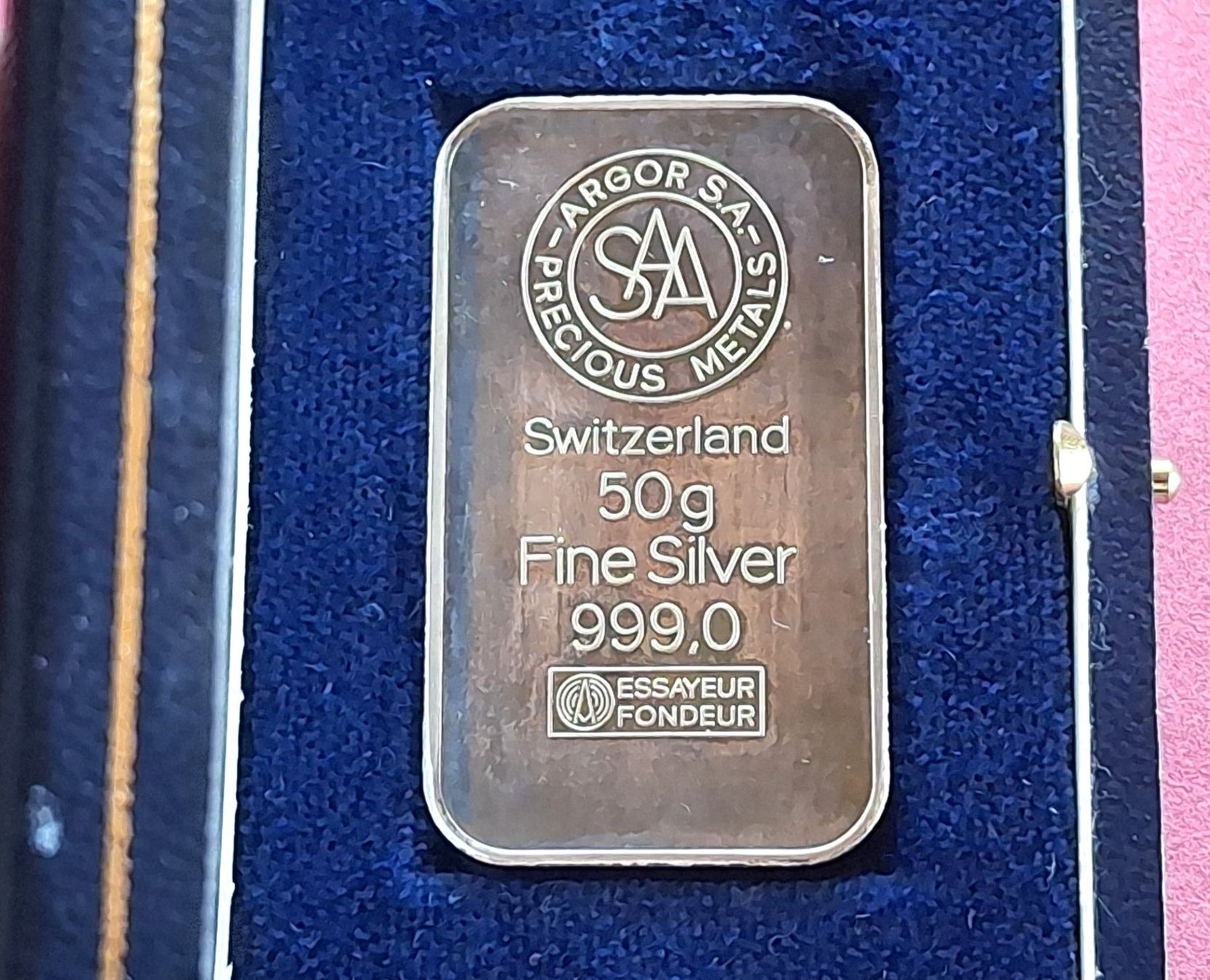 Metalli preziosi: ARGOR 1985 - 50 GRAMM - FEINSILBER – Usato da Boniswil venduto da dpd4coins 1