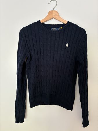 Damen Pullover Polo Ralph Lauren dunkelblau Grösse S guter Z