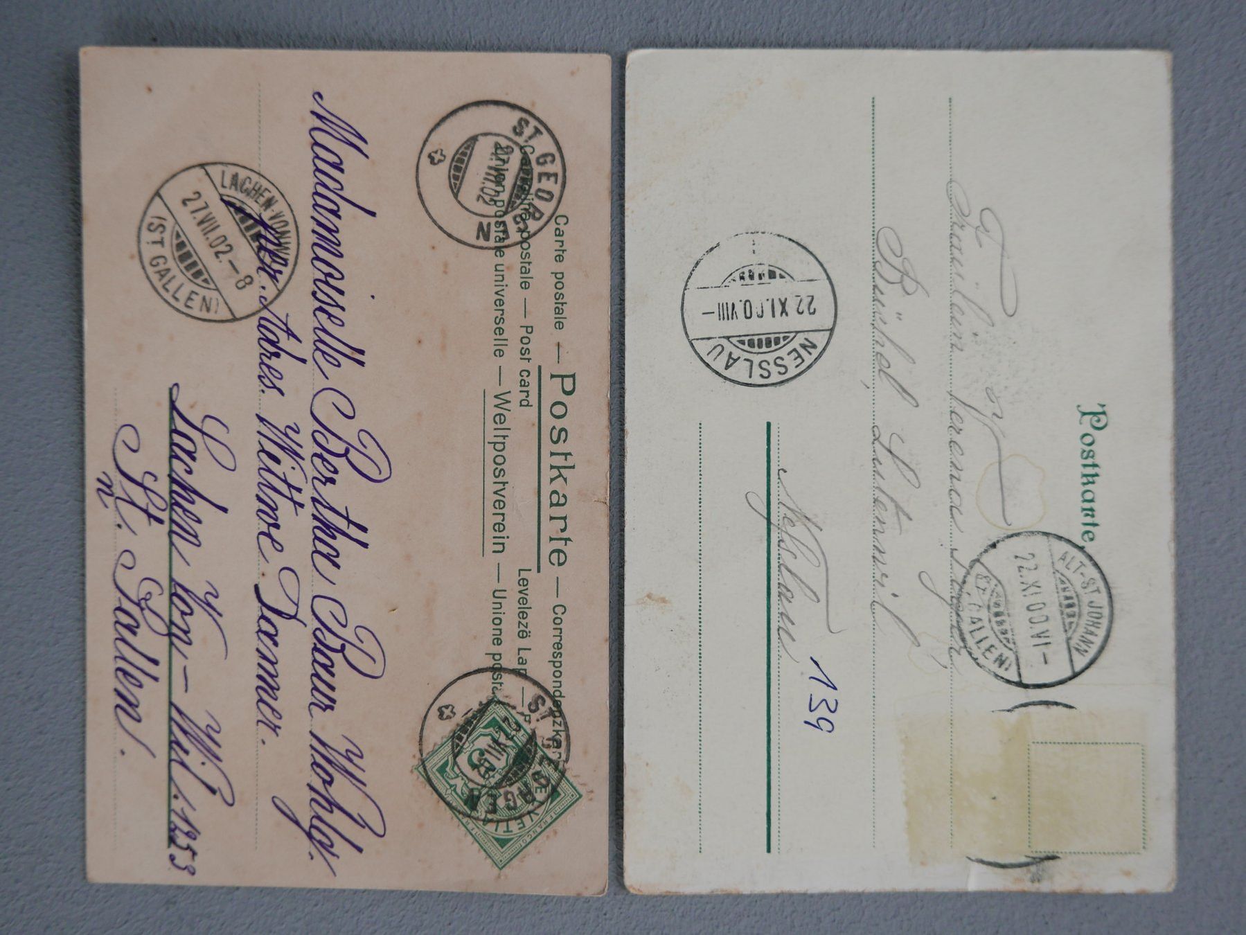 Cartoline postali: 7 ALTE ANSICHTSKARTEN JUGENDSTIL LIEBESPÄRCHEN – Usato da Balgach venduto da Zwischenraum 6