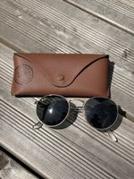 Ray-Ban Sonnenbrille Round Metal Gold mit grünen Gläser