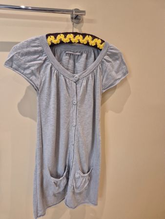 Strickkleid grau, rubbish, Gr. XS