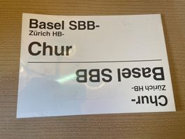 SBB Zuglaufschild/Wagenlaufschild🛤️