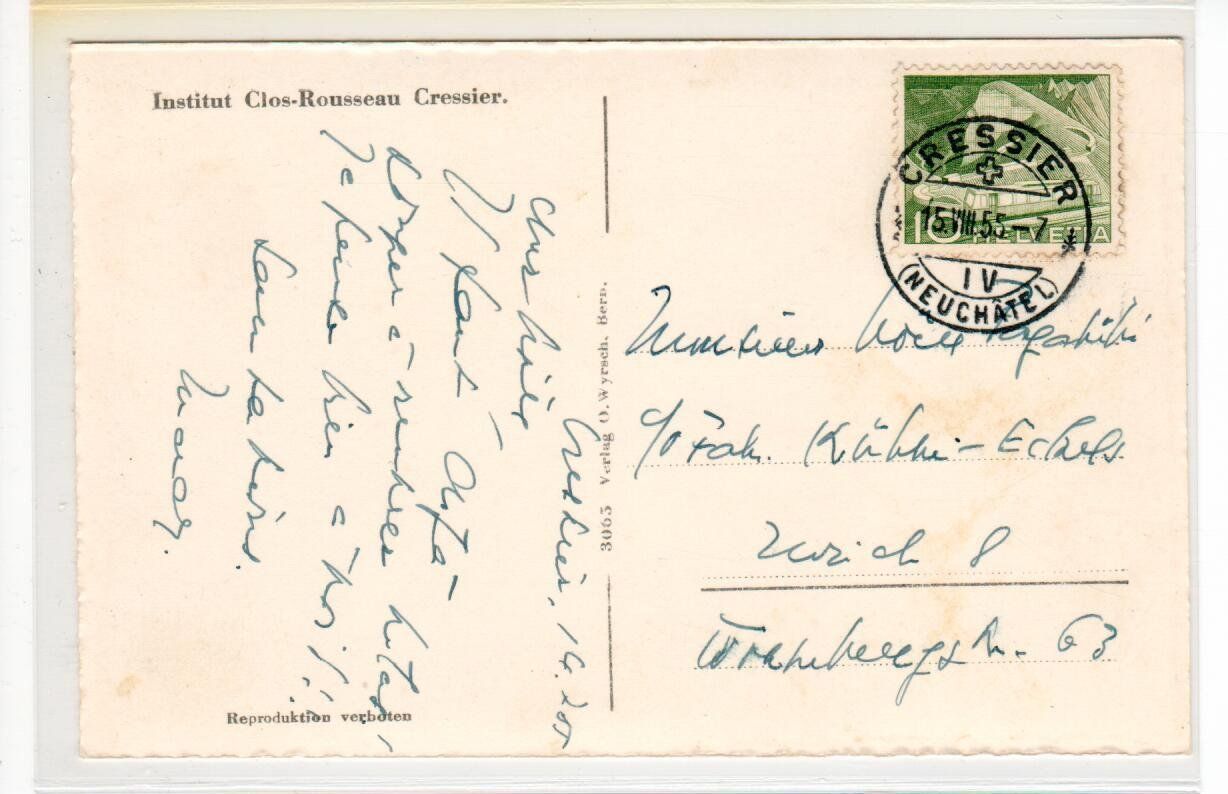Cartoline postali: Cressier – Usato da Wolhusen venduto da Curver9 1