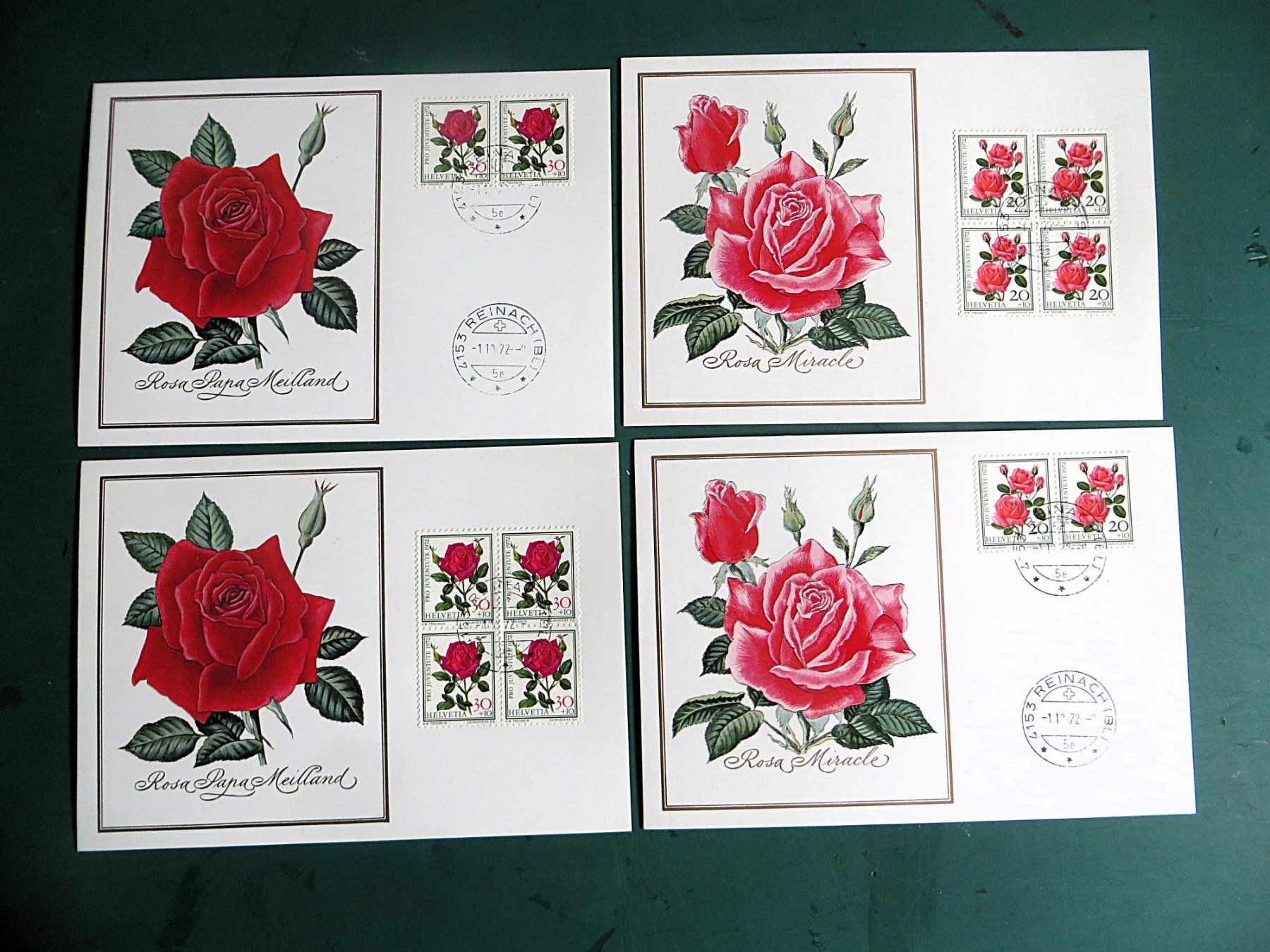 Buste & buste per spedizione: FDC Motive Rosen – Usato da Zwingen venduto da Hemafa 5