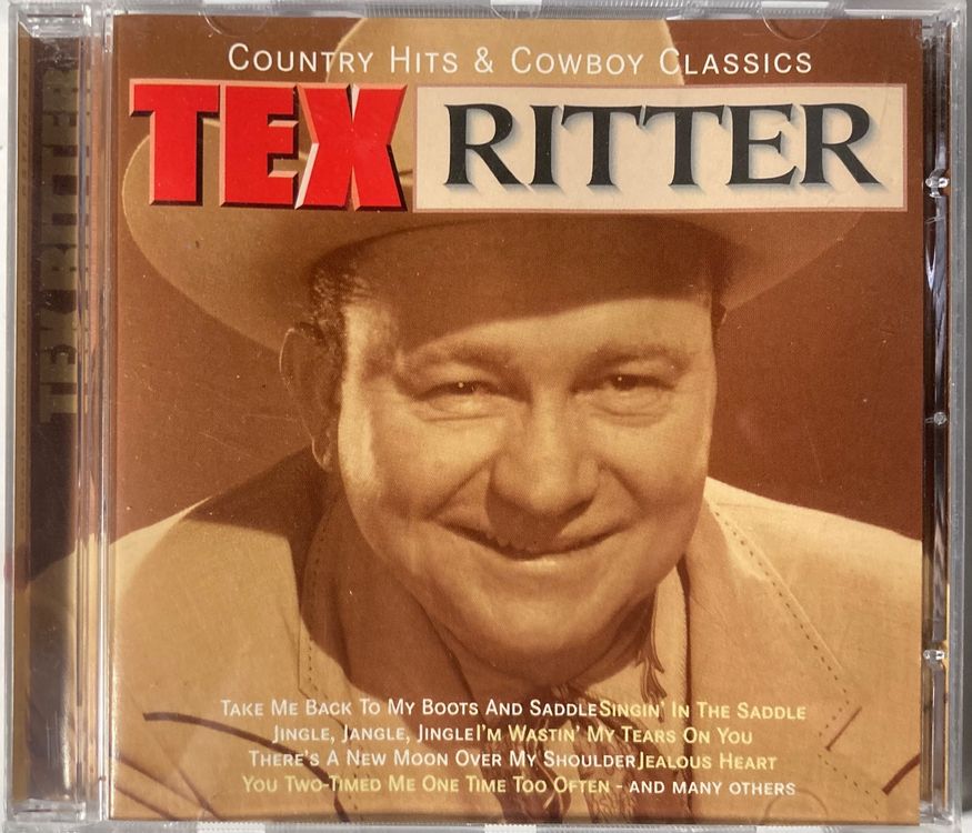 TEX RITTER - COUNTRY HITS & COWBOY CLASSICS (D'occasion) à Poliez ...