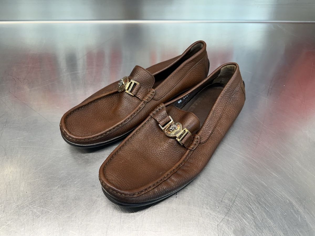 Versace Scarpe da uomo: Versace Lederschuhe  – Usato da Schwende venduto da weesli