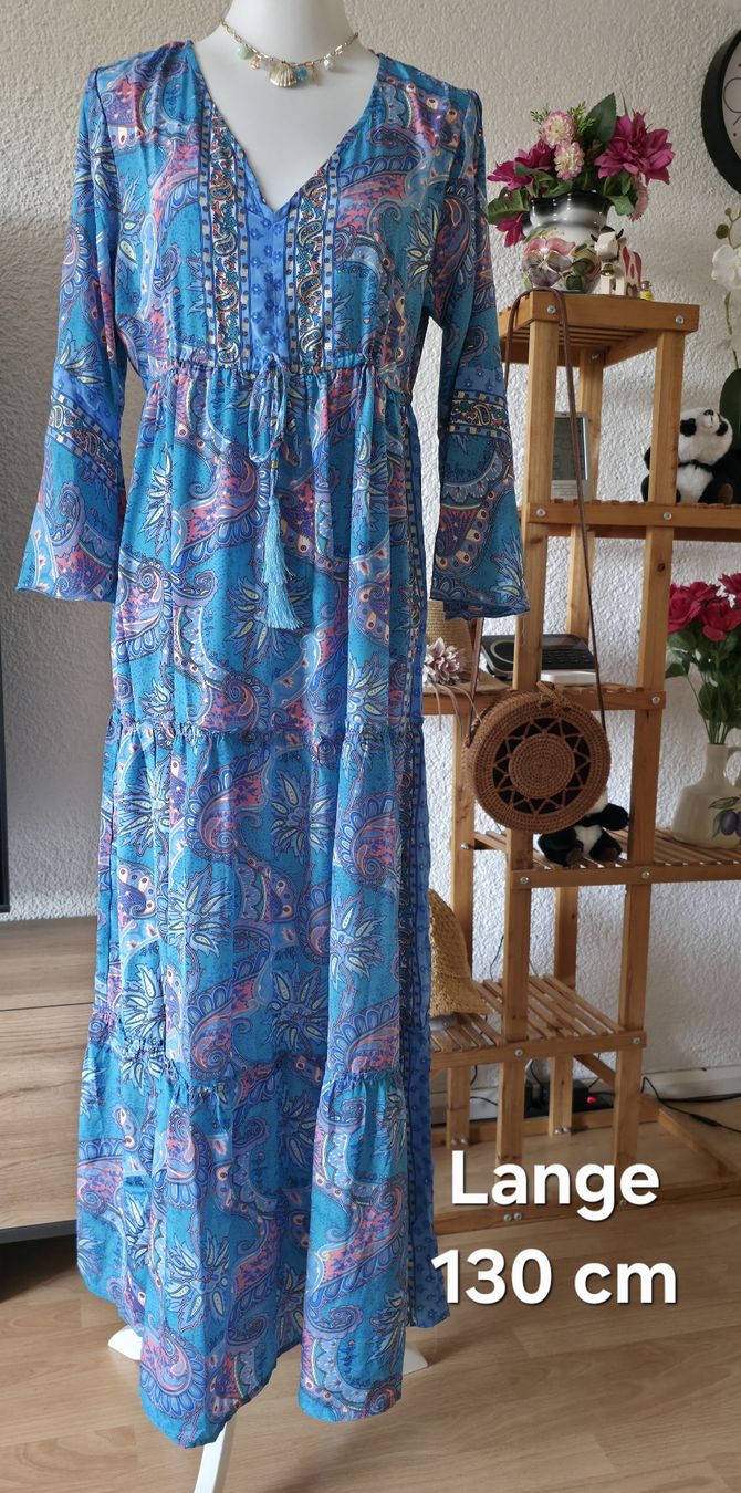 Vestiti: Maxi Dress Boho Print Blue Size M 130cm Length – Nuovo (secondo la descrizione) da Klingnau venduto da fairy.princess 6