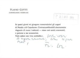 Flavio Cotti 1939-2020 Autogramm Karte 10x15cm Bundesrat
