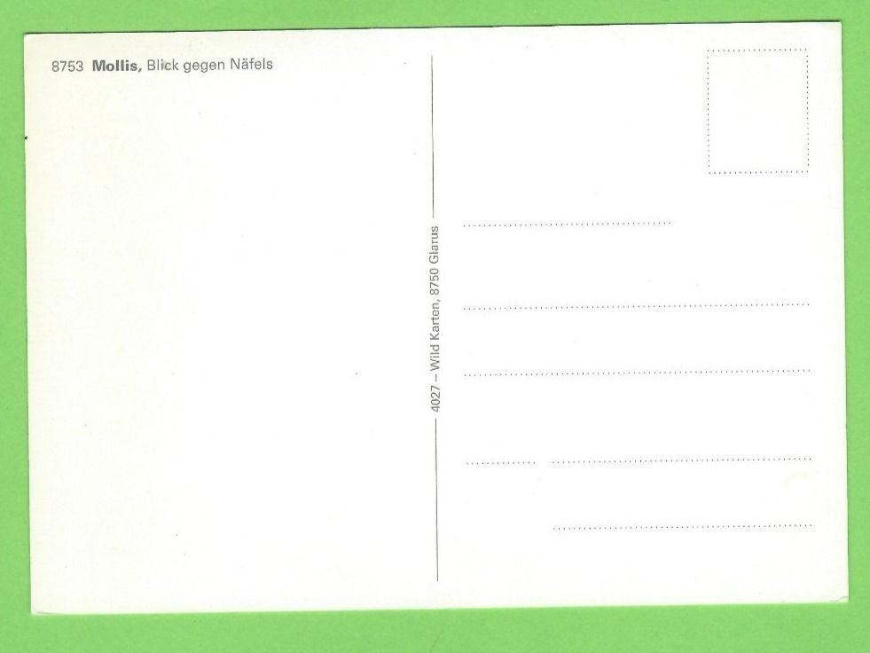 Cartoline postali: Mollis, Blick gegen Näfels – Nuovo (secondo la descrizione) da Zürich venduto da t24_de 1