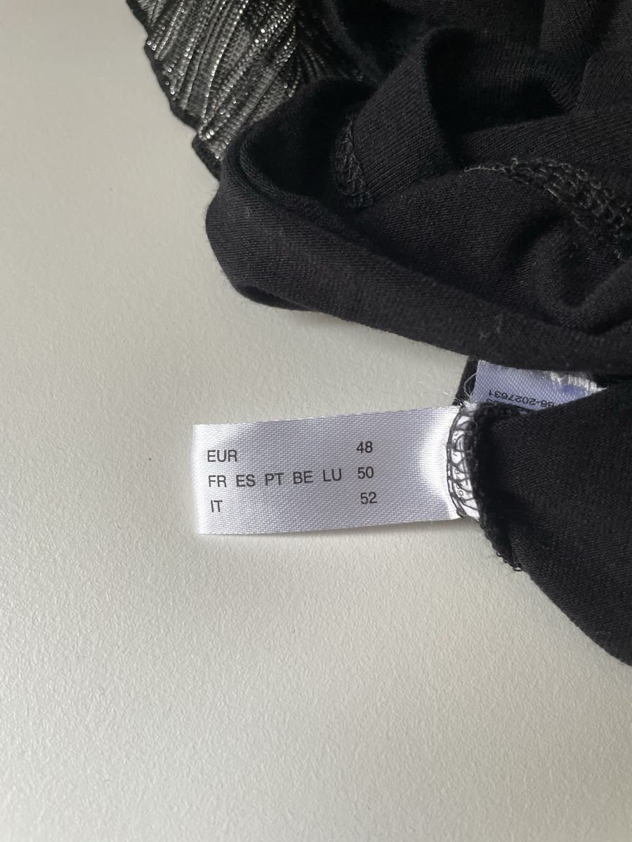 Vestiti: Festliches Kleid, Gr. 48, Schwarz/Silber Optik – Usato da Schwerzenbach venduto da Muffi01 2