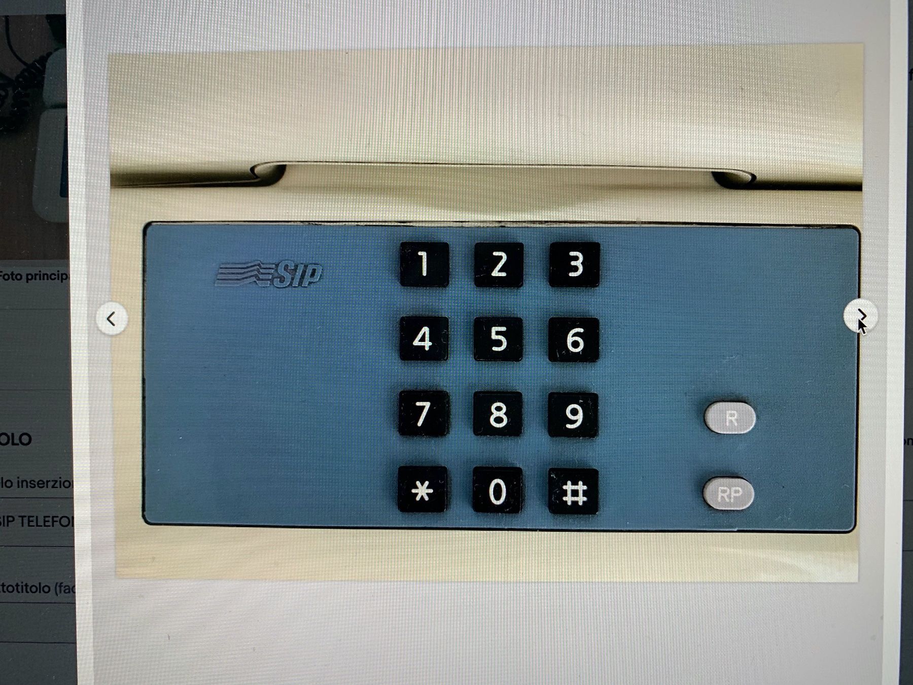 Telefoni: Telefono BRONDI-GIUGIARO -  SIP anni '80/90 – Usato da PARADISO venduto da pin_vlj8 1