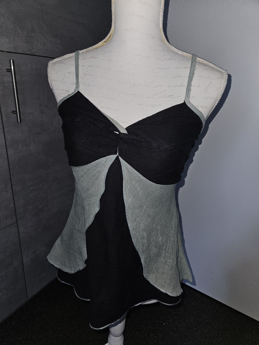 Tops: Damen Top schwarz/mint Grösse S  – Neu (gemäss Beschreibung) aus Anwil von tamoos