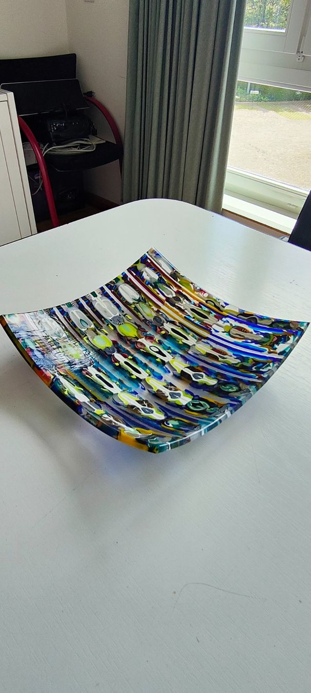 Gläser: Glasschale 30 x 30 cm. Unikat – Gebraucht aus Volketswil von rerererarara 2