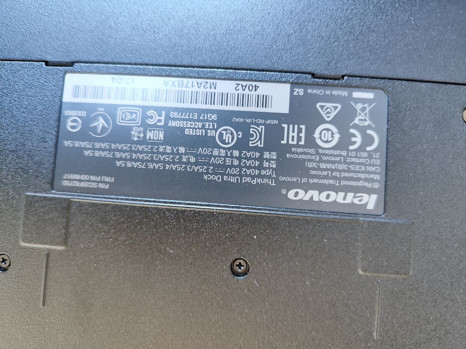 Lenovo Docking station: Lenovo ThinkPad Ultra Dock 40A2 - Tested & Working! – Difettoso da Mülligen venduto da vagos85 2