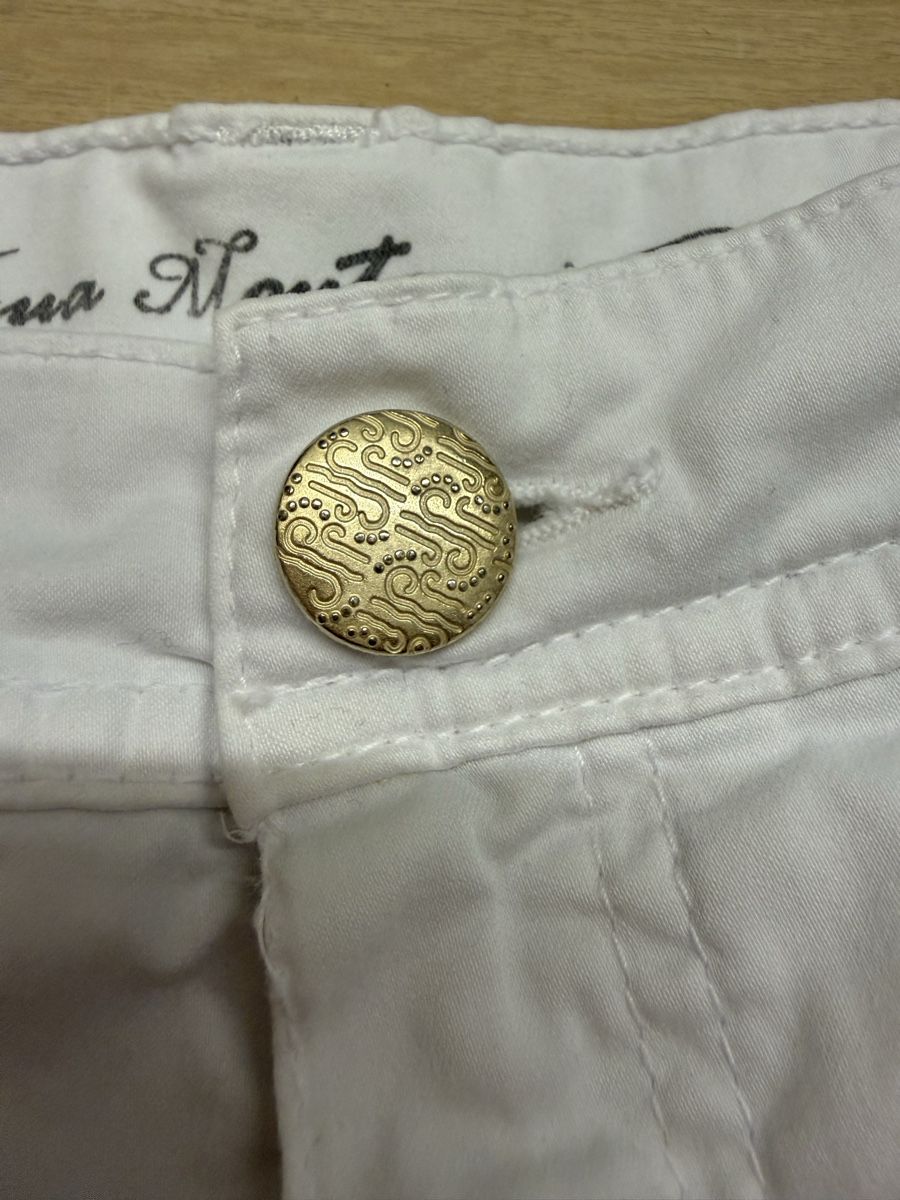 Pantaloni: Anna Montana Capri-Hose Weiss Gr. 40 – Usato da Lyss venduto da Sibella56 1