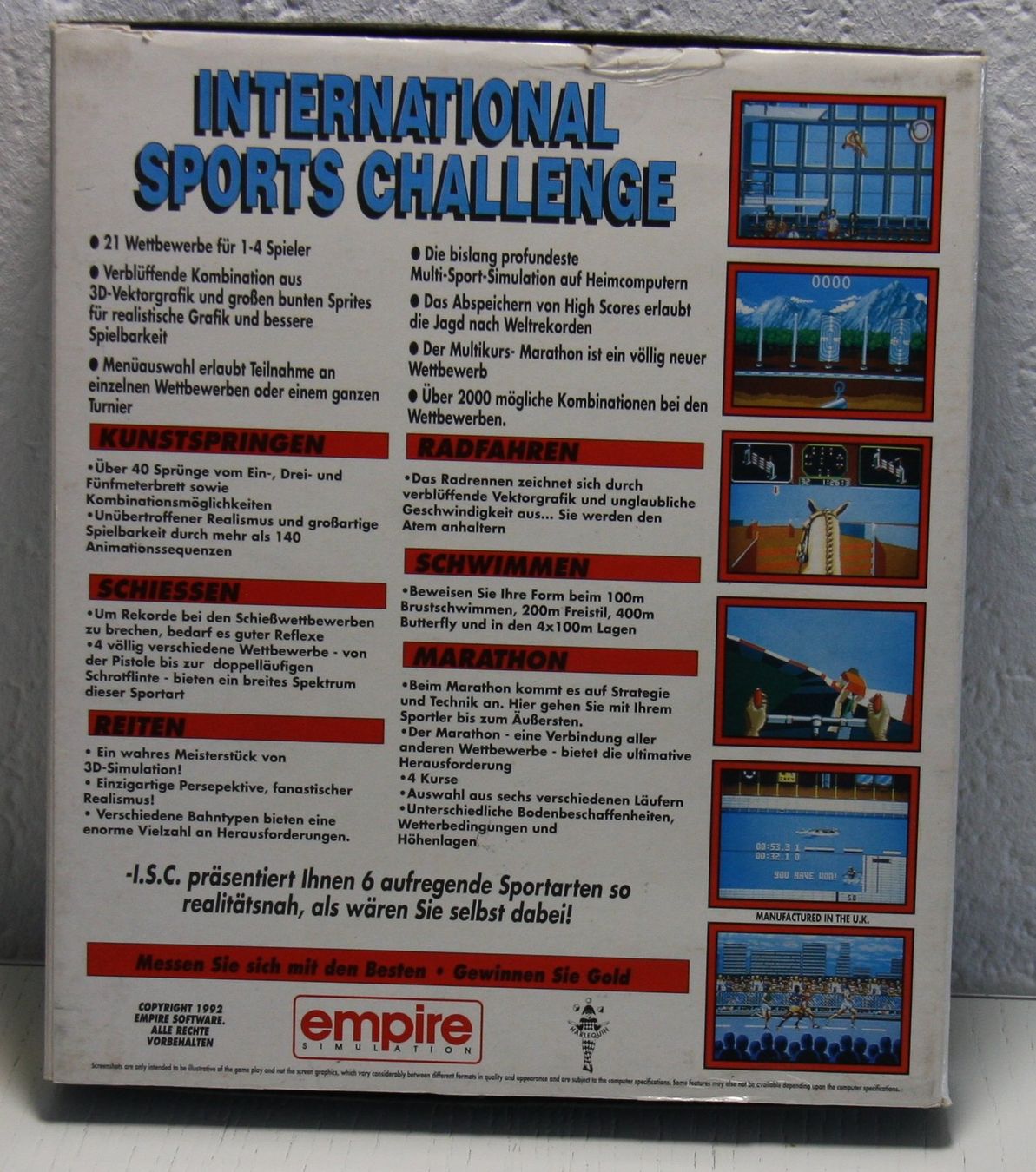 Giochi: Amiga International Sports Challenge – Usato da Fisibach venduto da Retrogames24 1