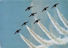 Kunstflugstaffel in Formation, gelaufen 1986