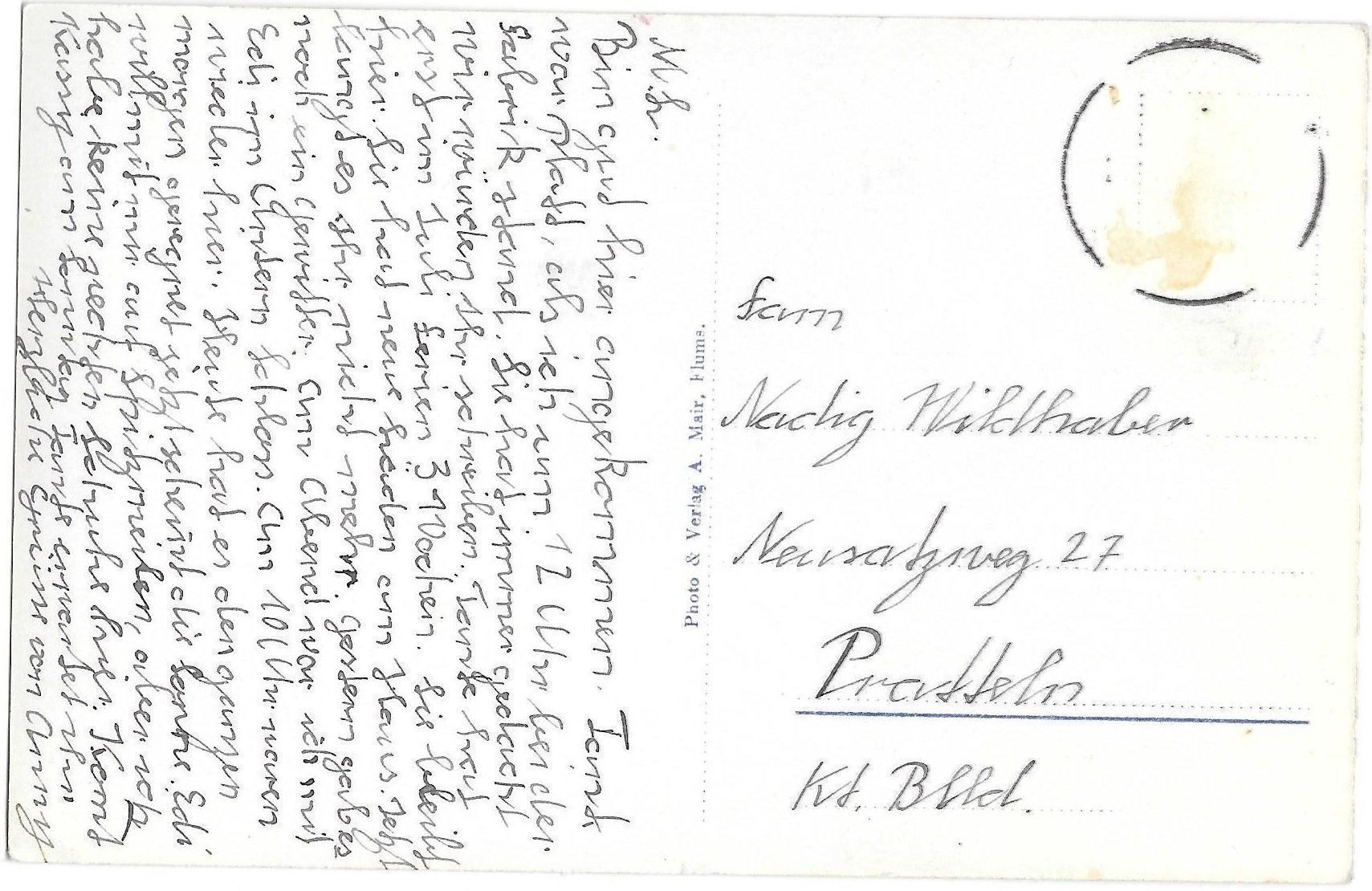 Cartoline postali: Flums Gesamtansicht mit Kleinberg – Usato da Olten venduto da clotaldi 1