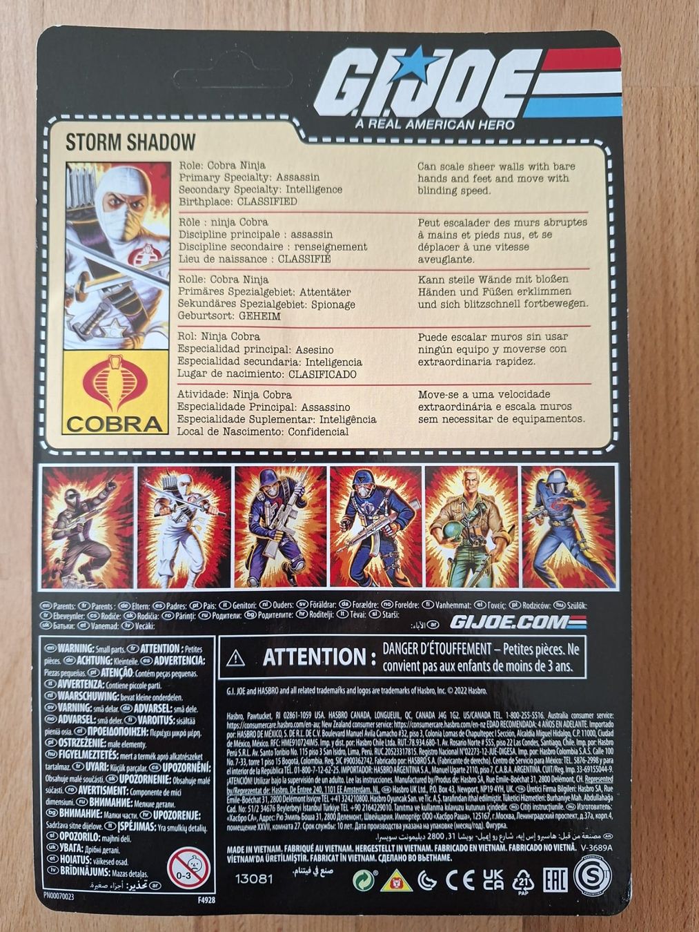 Hasbro Giocattoli: G.I. Joe "Storm Shadow" Hasbro Pulse Exclusive (O-Ring) – Nuovo (secondo la descrizione) da Iragna venduto da vicdeolive_0 1