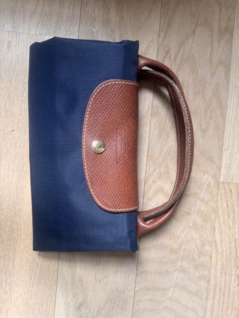 Longchamp Le Pliage Travel Bag Navy/Braun
