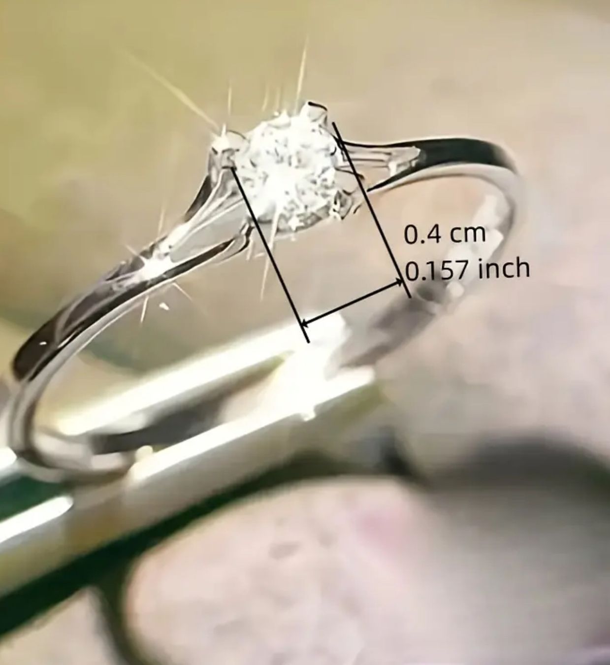 Anelli: Schlichter goldfarbener Zirkonia Ring Grösse 7 – Nuovo e nell'imballaggio originale da Kehrsatz venduto da Matumbaaa 3