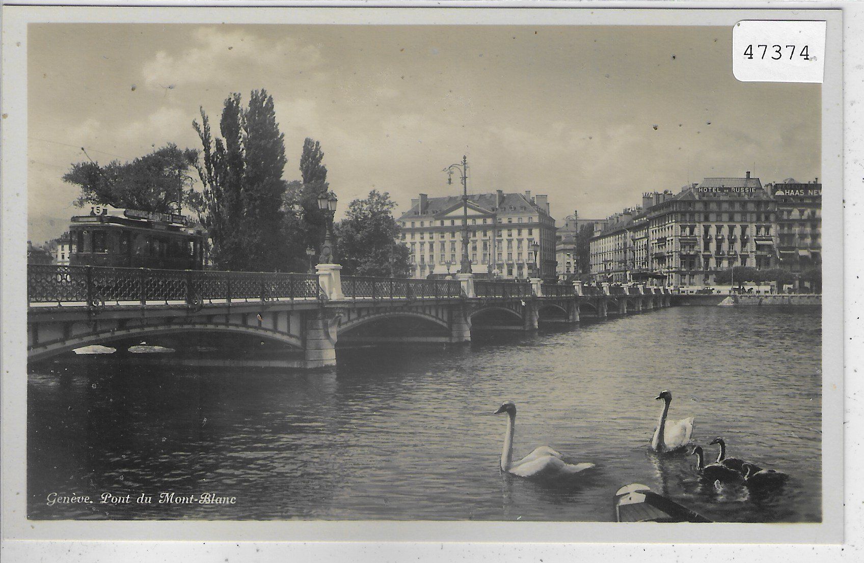 Cartoline postali: Geneve - Pont du Mont-Blanc – Usato da Ettingen venduto da Kartenplanet