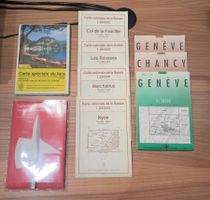 Lot de cartes nationales suisses anciennes 1963-1992