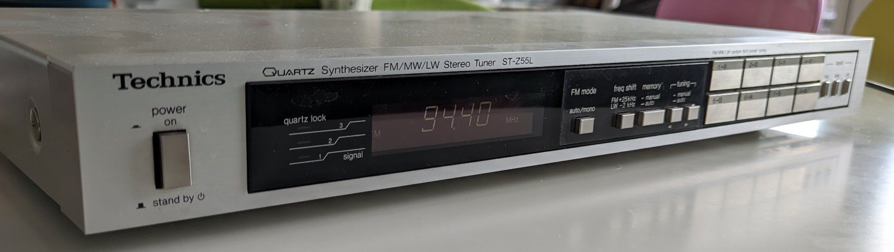 Platine Tuner Technics ST-S505L – Radio FM/MW/LW – Occasion Garantie 12 Mois – Noir