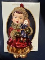 Weihnachtsschmuck Mädchen mit Puppe Lauscha Glas neuwertig