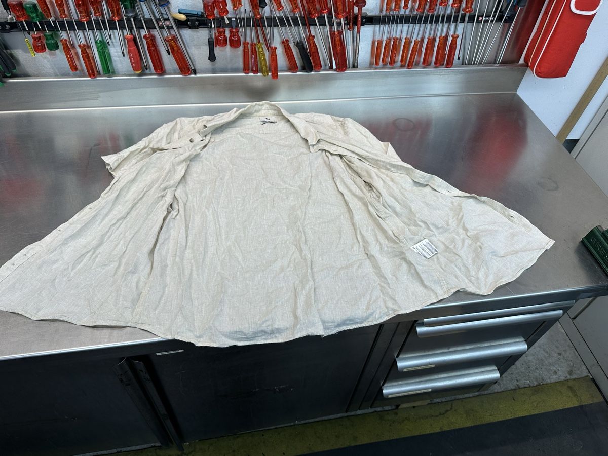 C&A Hemden: Kurzarmhemd C&A Leinenmix beige – Gebraucht aus Schwende von weesli 3
