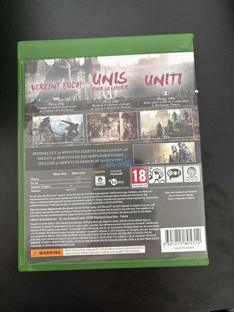Giochi: Assasins Creed Unity (Special Edition) – Usato da Basel venduto da dav_9vty 1
