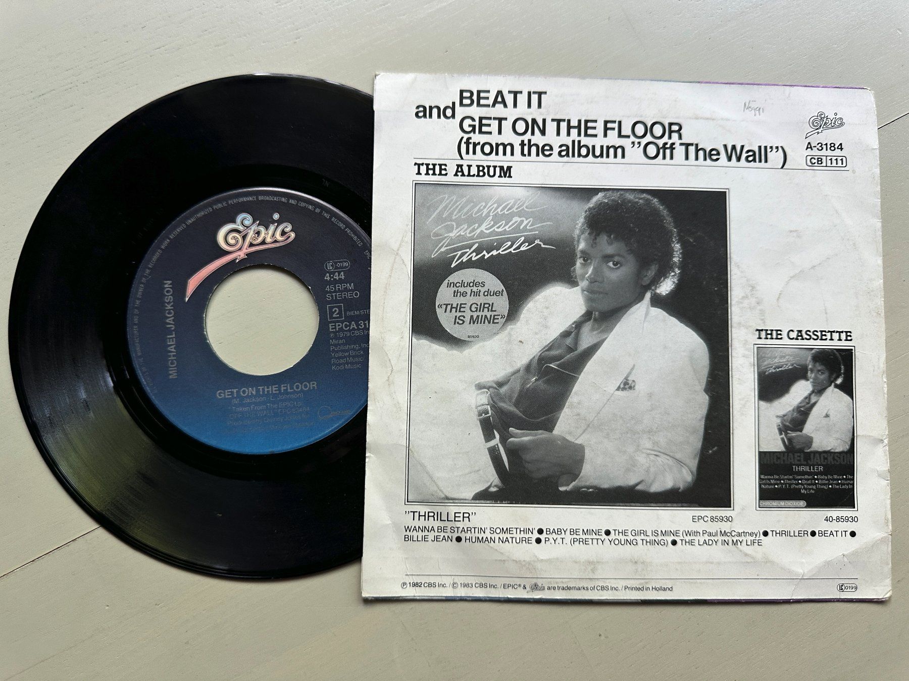 Dischi in vinile: MICHAEL JACKSON tolle Single Kult Hit Beat it 80's Top – Usato da Basel venduto da Partridge 1
